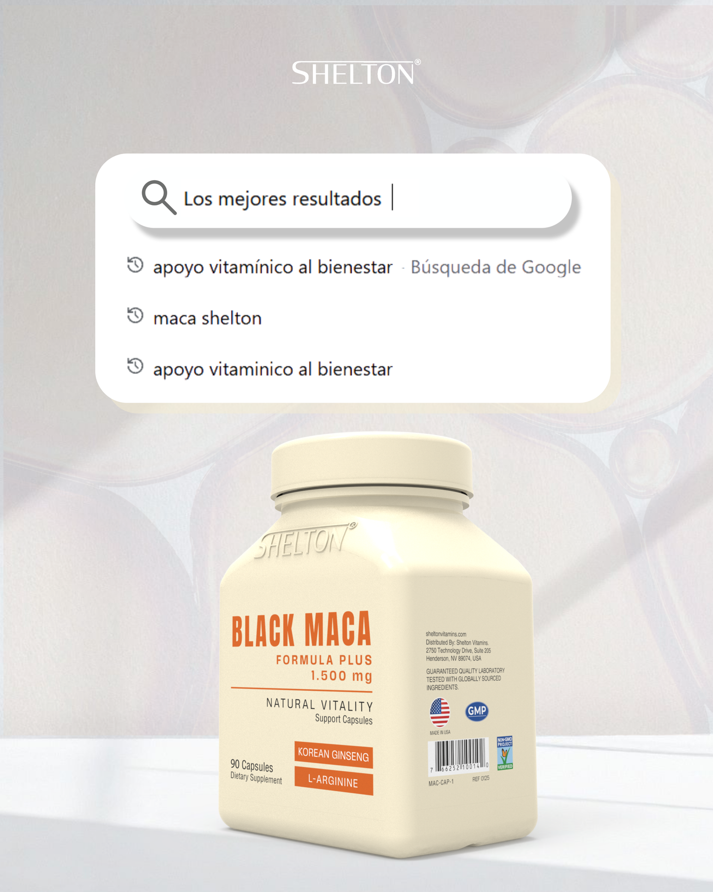 Black Maca Shelton | Vitalidad y Libido Natural