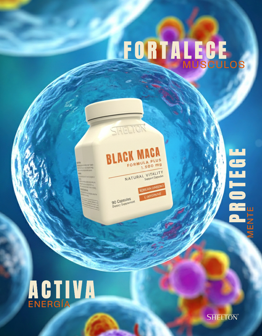 Black Maca Shelton | Vitalidad y Libido Natural