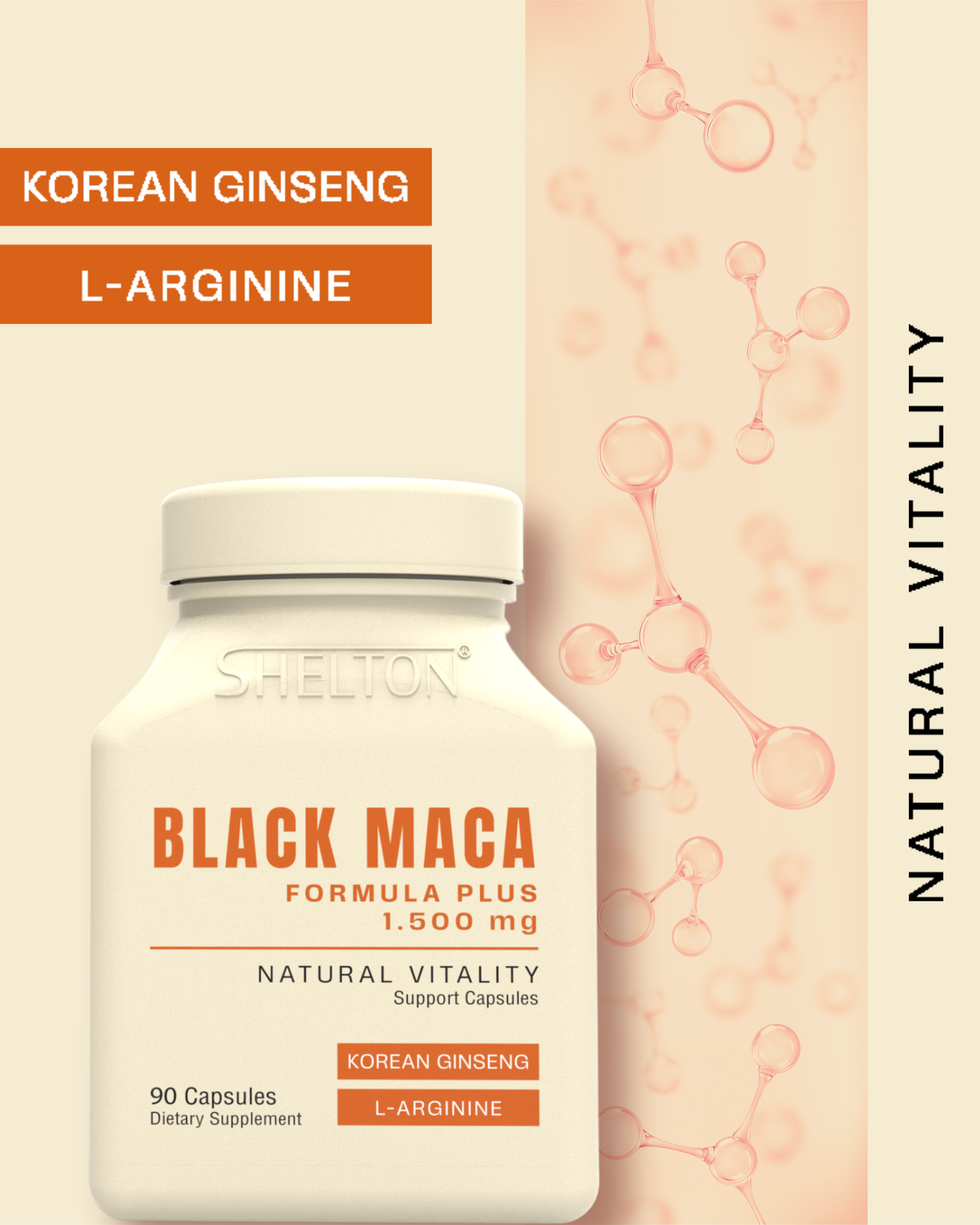 Black Maca Shelton | Vitalidad y Libido Natural