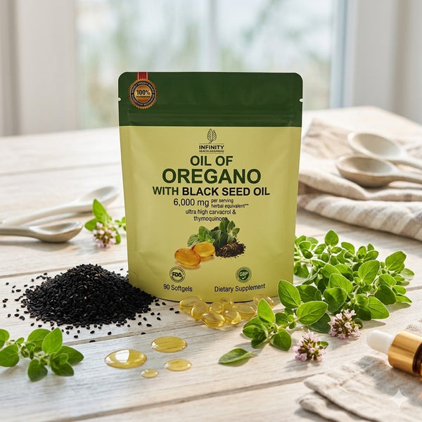 Aceite de Orégano + Comino Negro 6000 mg